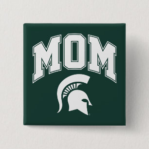 MSU Mom Pinback Button