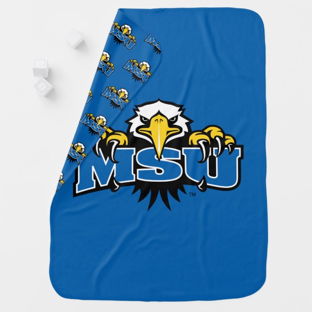 MSU Morehead State Eagles Baby Blanket (In Situ)