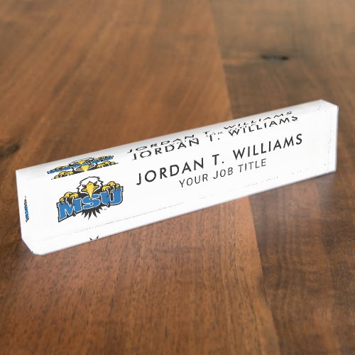 MSU Morehead State Eagles Desk Name Plate