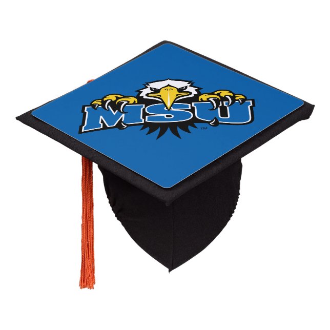 MSU Morehead State Eagles Graduation Cap Topper (Angled)
