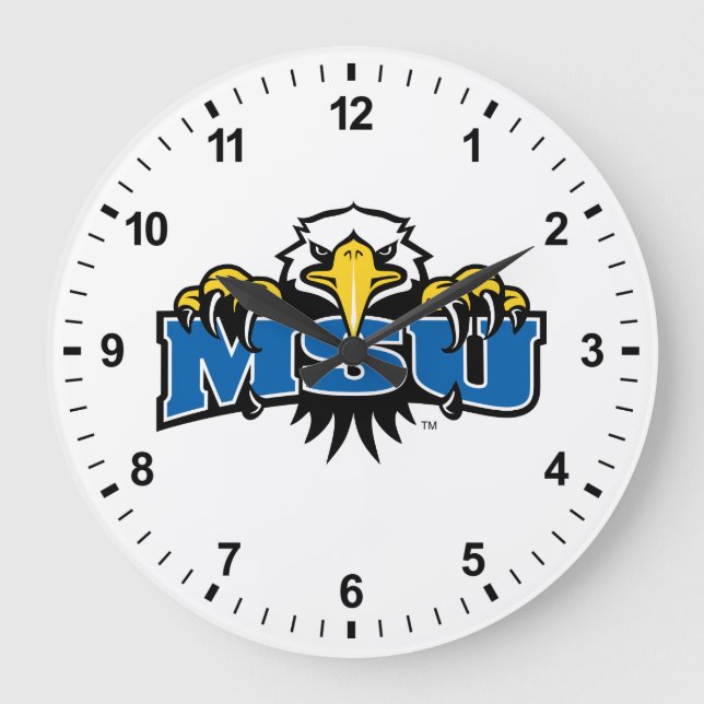 MSU Morehead State Eagles Large Clock (Front)