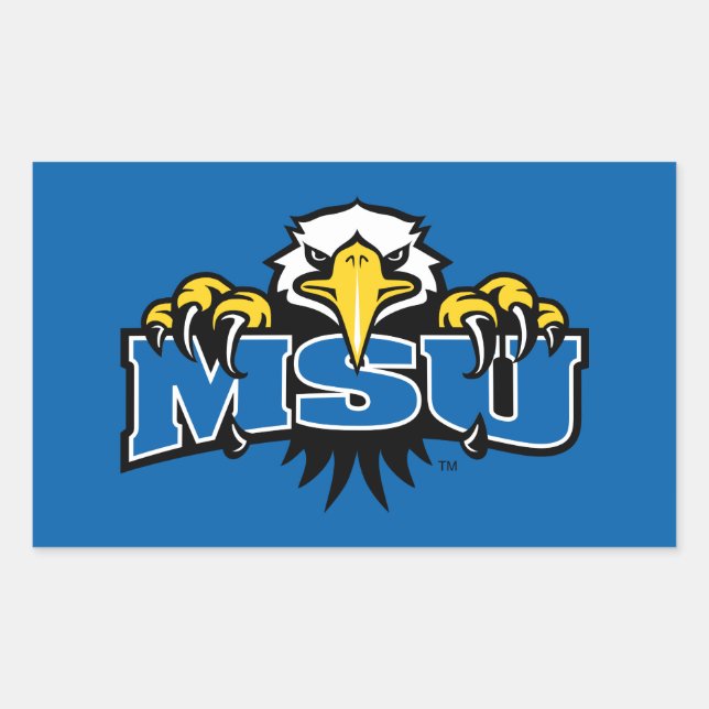 MSU Morehead State Eagles Rectangular Sticker (Front)
