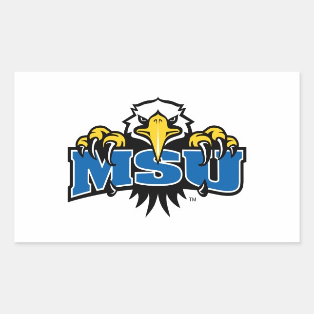 MSU Morehead State Eagles Rectangular Sticker (Front)