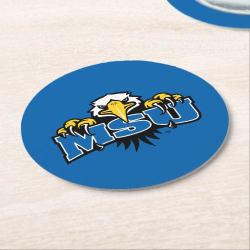 MSU Morehead State Eagles Round Paper Coaster