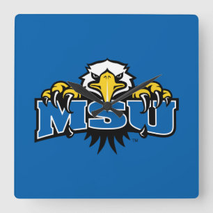 MSU Morehead State Eagles Square Wall Clock