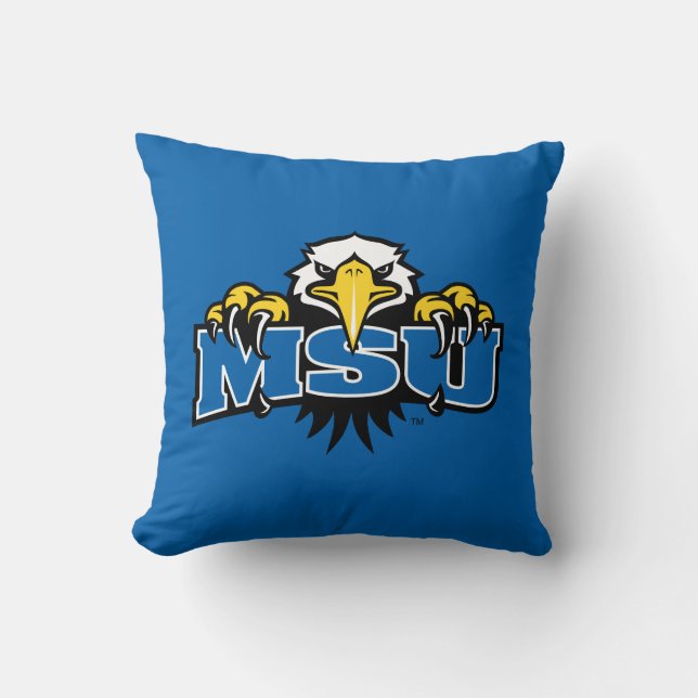 MSU Morehead State Eagles Throw Pillow (Front)