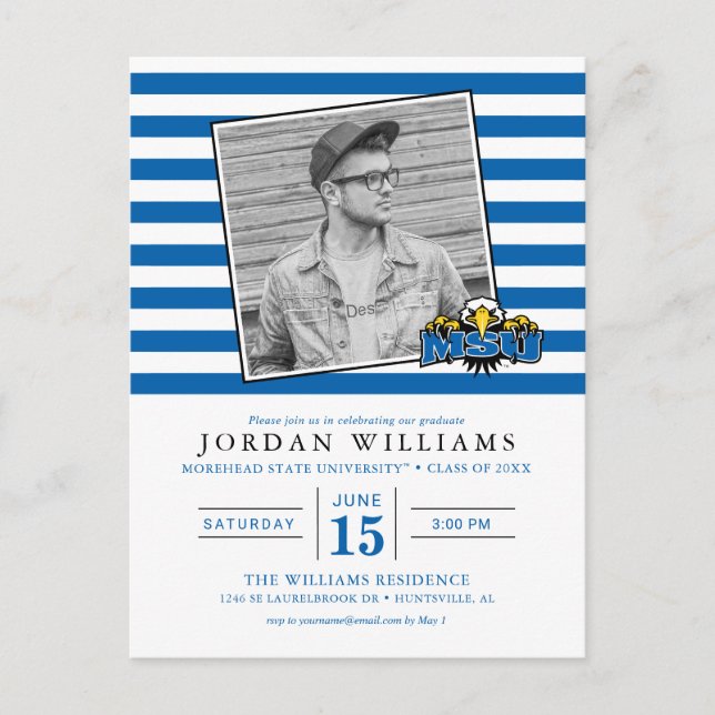 MSU Morehead State Graduate Announcement Postcard (Front)