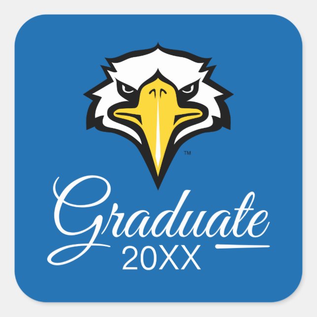 MSU Morehead State Graduate Square Sticker (Front)