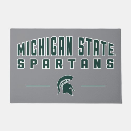 MSU Pennant  Michigan State University 4 Doormat