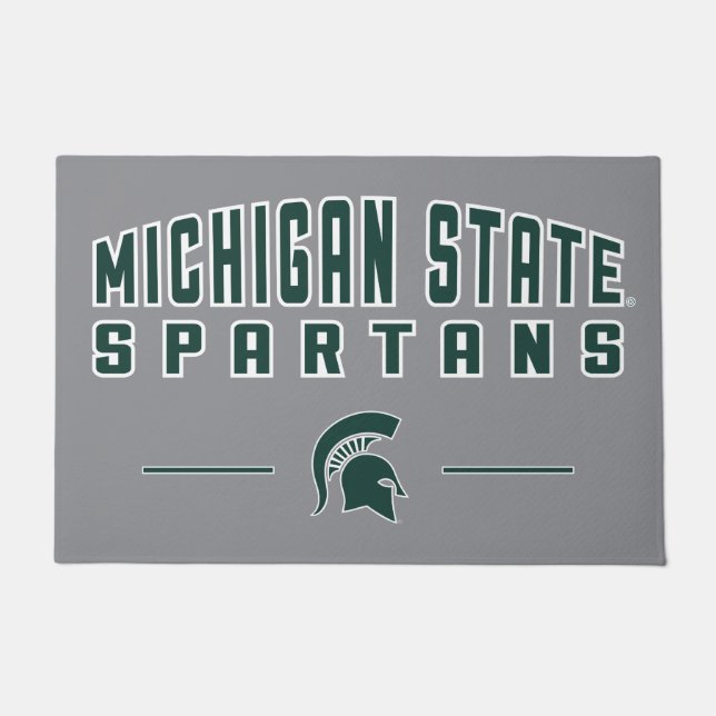 MSU Pennant | Michigan State University 4 Doormat (Front)