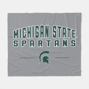 MSU Pennant   Michigan State University 4 Fleece Blanket