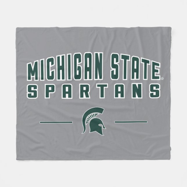 MSU Pennant | Michigan State University 4 Fleece Blanket (Front (Horizontal))