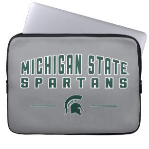 MSU Pennant   Michigan State University 4 Laptop Sleeve