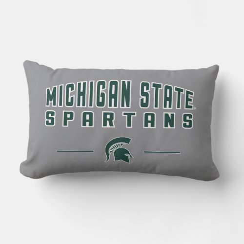 MSU Pennant  Michigan State University 4 Lumbar Pillow