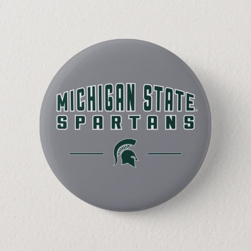 MSU Pennant  Michigan State University 4 Pinback Button