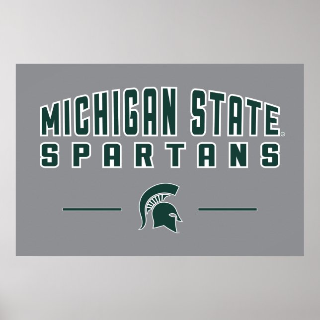 MSU Pennant | Michigan State University 4 Poster (Front)