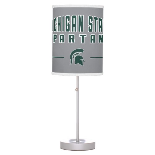 MSU Pennant  Michigan State University 4 Table Lamp
