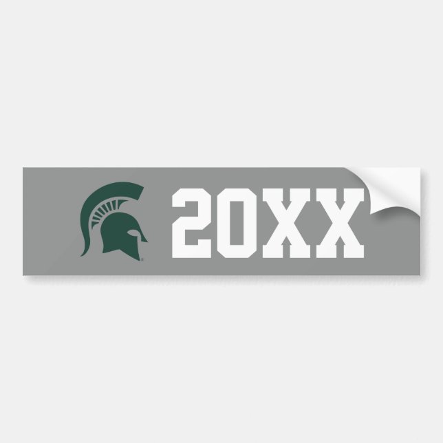 MSU Spartan Bumper Sticker (Front)