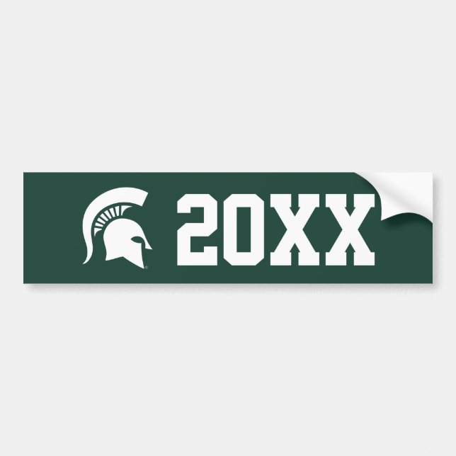 MSU Spartan Bumper Sticker (Front)