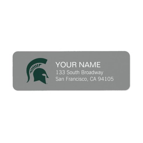 MSU Spartan Label