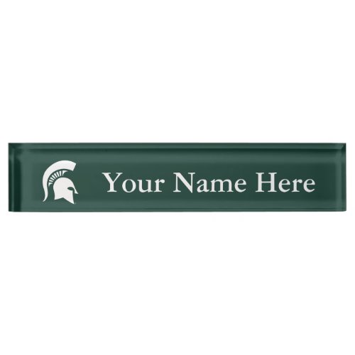 MSU Spartan Name Plate