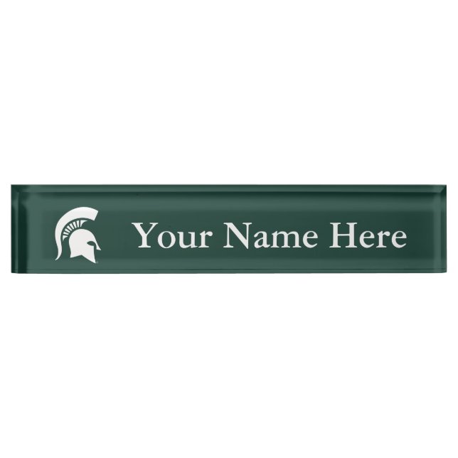 MSU Spartan Name Plate (Front)