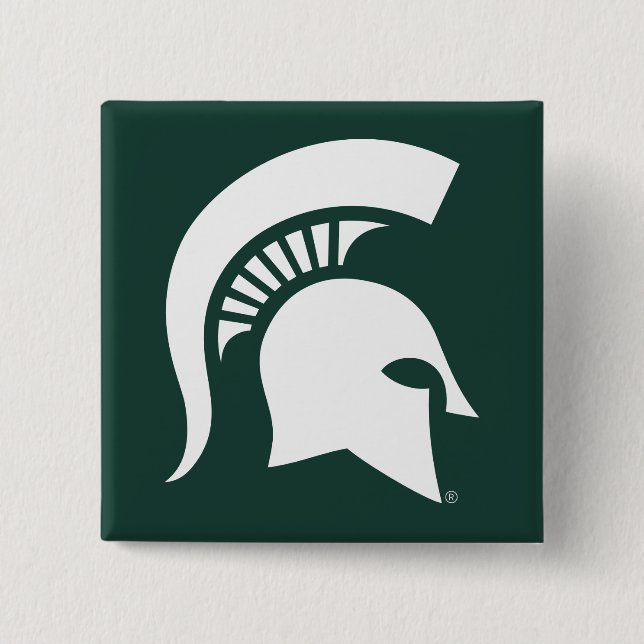 MSU Spartan Pinback Button (Front)