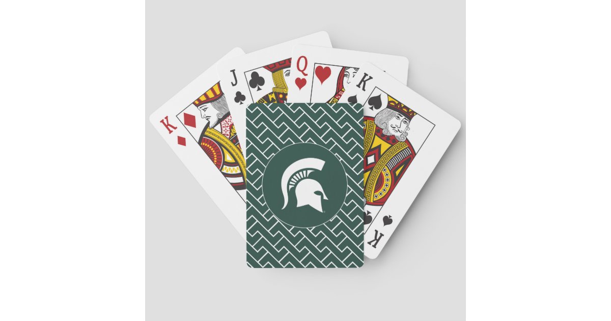 Msu Spartan Playing Cards Zazzle Com