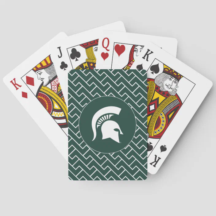 Msu Spartan Playing Cards Zazzle Com