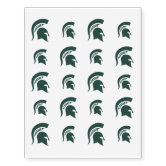 Michigan State Block S Temporary Tattoos Zazzle Com