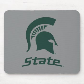 Msu Spartan With State Mouse Pad by michiganstate at Zazzle