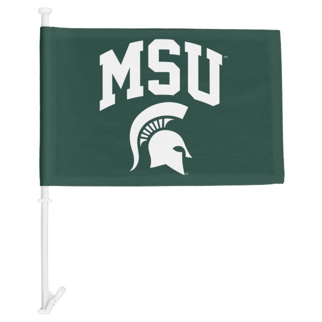 MSU Spartans Car Flag (Front)