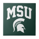 MSU Spartans Ceramic Tile<br><div class="desc">Check out these new Michigan State University designs! Show off your MSU Spartan pride with these new Michigan State products. These make perfect gifts for the Spartan student, alumni, family, friend or fan in your life. All of these Zazzle products are customizable with your name, class year, or club. Go...</div>