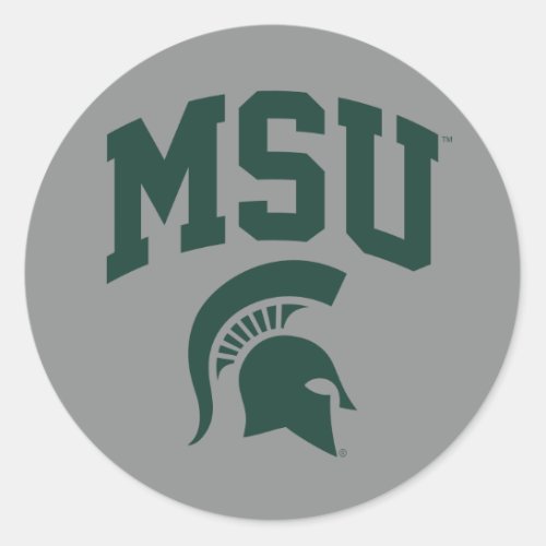 MSU Spartans Classic Round Sticker