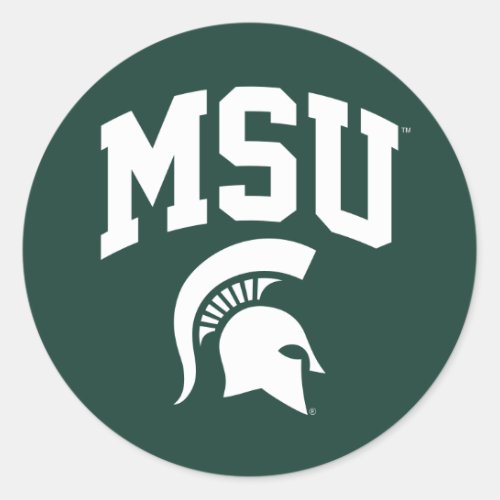 MSU Spartans Classic Round Sticker