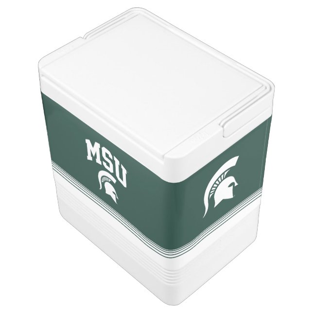 MSU Spartans Drink Cooler (Angled)