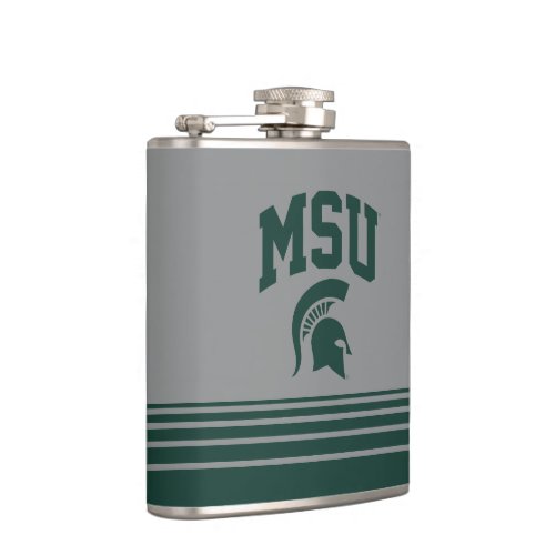 MSU Spartans Flask