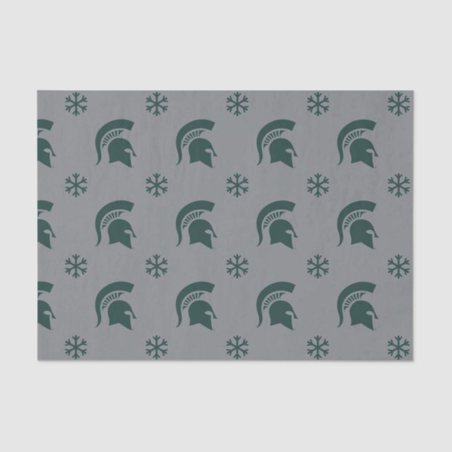 MSU Spartans Holiday Tissue Paper (Front)