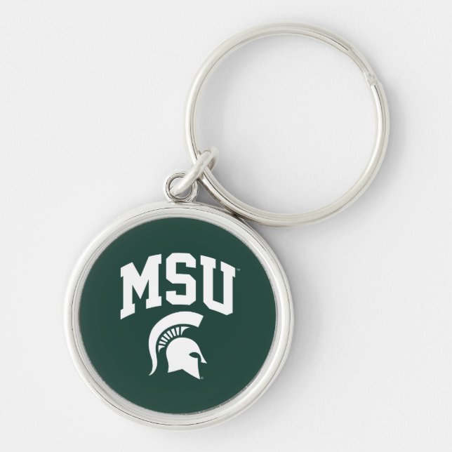 MSU Spartans Keychain (Front)