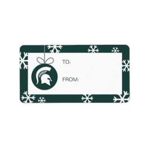 MSU Spartans Label