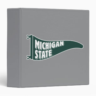 MSU Spartans Michigan State University 4 Binder
