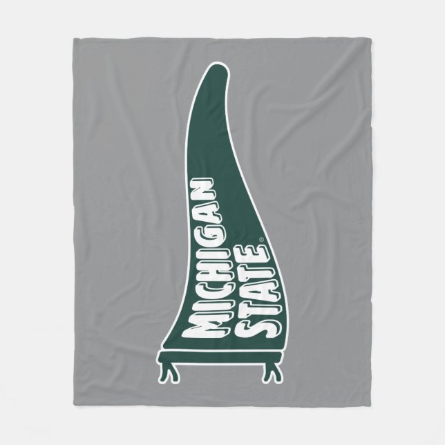 MSU Spartans | Michigan State University 4 Fleece Blanket (Front)