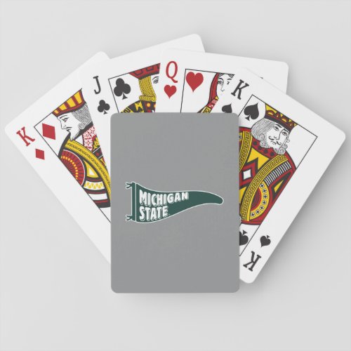 MSU Spartans  Michigan State University 4 Playing Cards