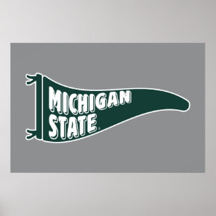MSU Spartans Michigan State University 4 Poster
