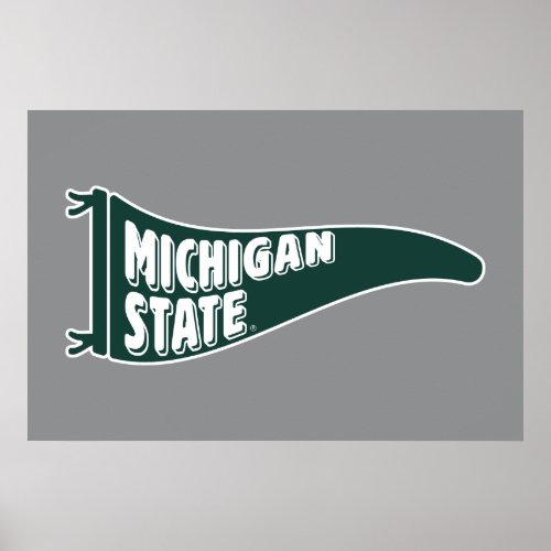 MSU Spartans  Michigan State University 4 Poster