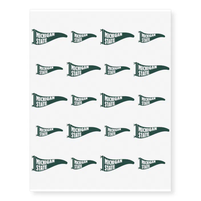 Msu Spartans Michigan State University Temporary Tattoos Zazzle Com