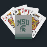 MSU Spartans Playing Cards<br><div class="desc">Check out these new Michigan State University designs! Show off your MSU Spartan pride with these new Michigan State products. These make perfect gifts for the Spartan student, alumni, family, friend or fan in your life. All of these Zazzle products are customizable with your name, class year, or club. Go...</div>