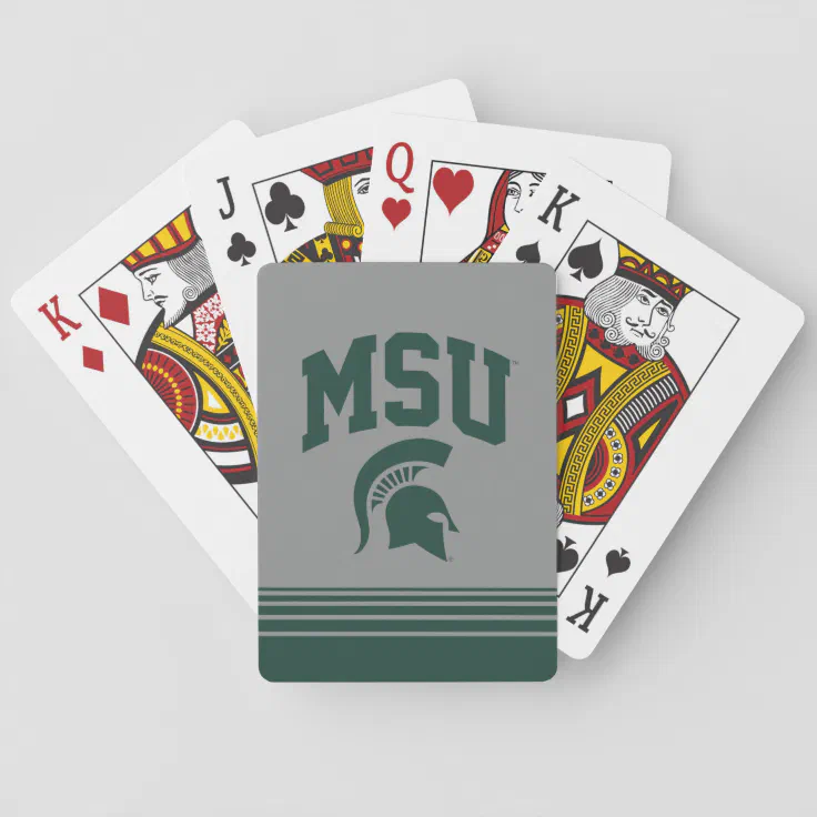 Msu Spartans Playing Cards Zazzle