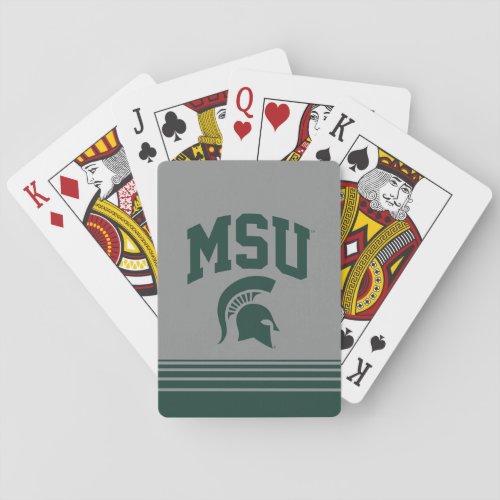 MSU Spartans Poker Cards