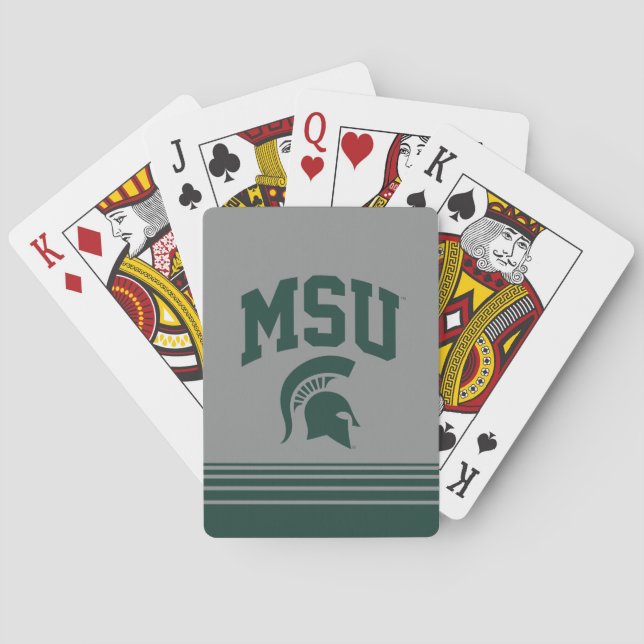 MSU Spartans Poker Cards (Back)